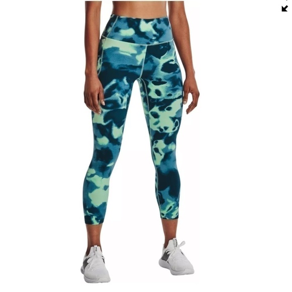 𝅺ADIDAS Blue and Green Tie Dye Legging Size XS - Picture 1 of 10